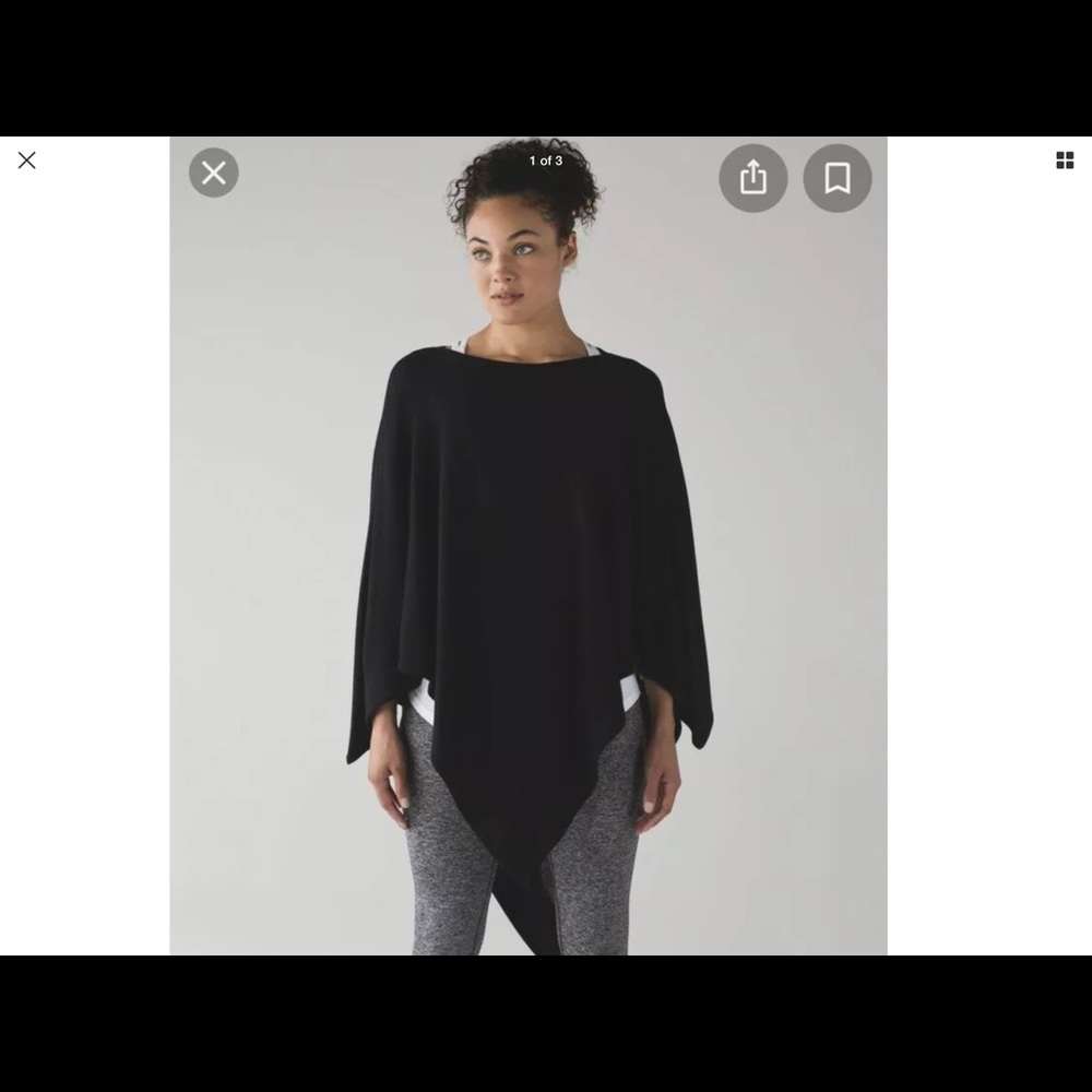 Lululemon mantra scarf wrap poncho sweater OS NEW
